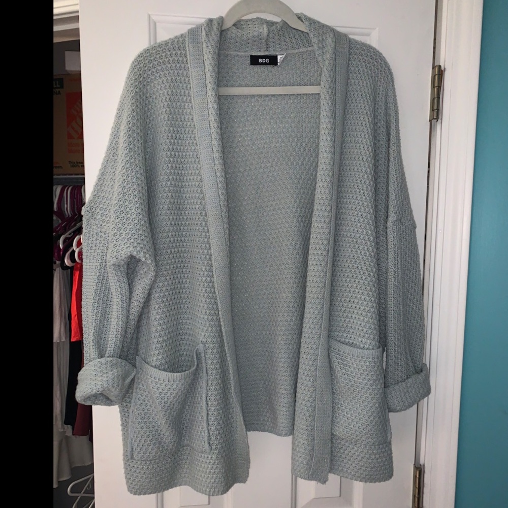 BDG grey cardigan sweater